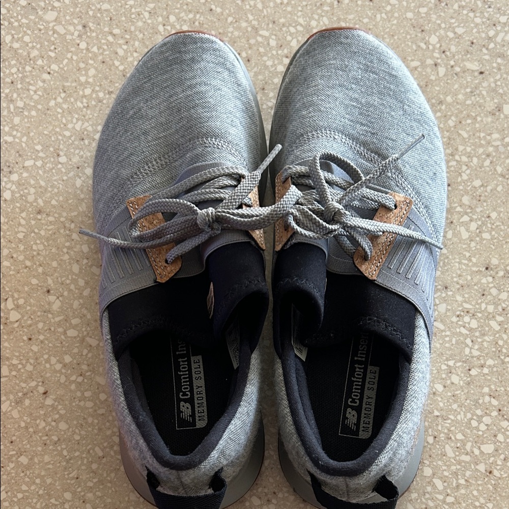 New Balance Gray and Black Athletic Shoes